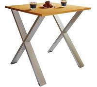 Mesa de comedor de madera Premium | H. 76 x W. 80 x D. 50 cm | Mesa de cocina Mesa de comedor Xona X