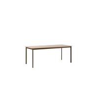 &Tradition Mesa de comedor Drip HW116 83x193 cm Black frame-clear lacq. oak