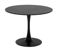 Mesa De Comedor "elias" Negra D102x76cm