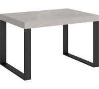 Mesa Extensible 140/400x90 Cm Tecno Cachemir Patas Antracita