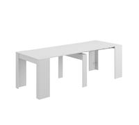Mesa de comedor extensible color blanco (51/237x90) cm