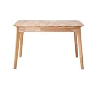 Mesa de comedor extensible de 120 a 160 cm en madera maciza - soline