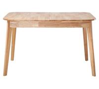 Mesa de comedor extensible, de 120 a 160 cm, fabricada en madera maciza - SOLINE