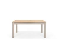 Calicosy: Mesa de comedor extensible, de 160 a 215 cm, con efecto cachemira y roble - LUND