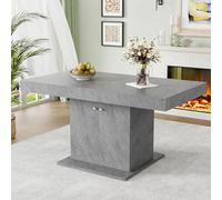 Mesa de Comedor Extensible Multifuncional - 140/180 x 80 x 76 cm, Con Espacio de Almacenamiento, Rectangular, Mesa de Café de Ocio, Ahorra Espacio