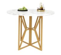 Mesa de comedor fija redonda 80 cm de mdf,blanco
