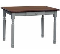 Mesa de comedor gris con cajón Mesa de cocina Mesa MADERA DE PINO Estilo...