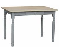 Mesa de comedor gris con cajón Mesa de cocina Mesa MADERA DE PINO Estilo...