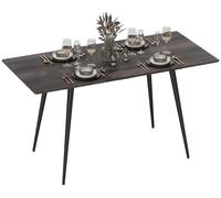Mesa de comedor HOMCOM, extensible, de 120/160 x 75 cm, ideal para 6-8 personas, color gris