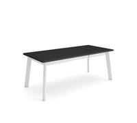 Mesa de comedor Kroma diseño fijo 74x194x90 cm White/black 74.00.