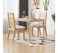 Mesa de comedor "Living Store", 110x70x75 cm, madera maciza de acacia