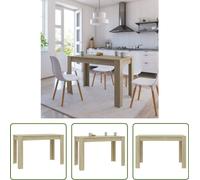 Mesa de comedor Living Store, modelo Esstisch, roble Sonoma, 120x60x76 cm, fabricada en material de madera