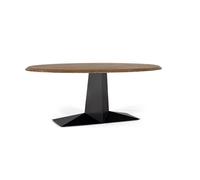 Mesa de comedor madera de acacia natural y hierro negro 200cm 78x200x100