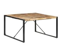 Mesa De Comedor Madera De Mango Rugosa 140x140x75 Cm Vidaxl