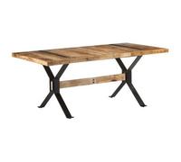 Mesa De Comedor Madera De Mango Rugosa 180x90x76 Cm Vidaxl