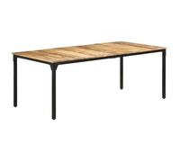 Mesa De Comedor Madera De Mango Rugosa 200x100x76 Cm Vidaxl