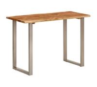 Mesa De Comedor Madera Maciza De Acacia 110x50x76 Cm Vidaxl