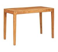 Mesa De Comedor Marrón 110 X 55 X 76 Cm Madera De Acacia Sólida Vidaxl