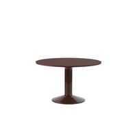 Mesa De Comedor Media Ø120 Linóleo/Rojo Oscuro