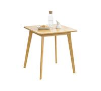 Mesa de comedor närpes para 2 personas bambú 75 x 70 x 70 cm color natural [en.casa]