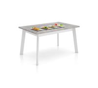 duehome - Mesa de comedor Naira 140 White cement