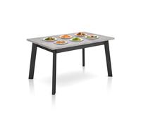 duehome - Mesa de comedor Naira 140 Black cement