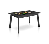 Mesa De Comedor Naira 140 Negro 141 X 74 X 90 Cm