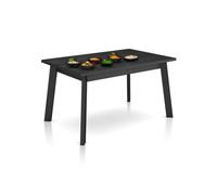 Mesa De Comedor Naira 140 Negro 141 X 74 X 90 Cm