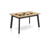 duehome - Mesa de comedor Naira 140 Black oak