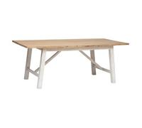 Mesa De Comedor "olbia" En Acacia L200cm Blanco - Atmosphera Createur D'interieur