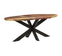 Mesa De Comedor Ovalada Madera Maciza Reciclada 200x100x75 Cm Vidaxl