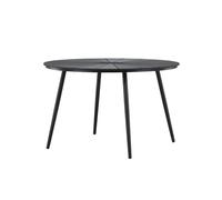 Mesa de comedor para exterior san vito 120x120x74 negro