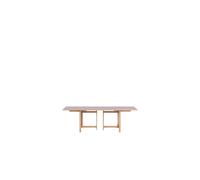 Mesa de Comedor Rectangular 160x90 con 2 Extensiones Color Lila Suave
