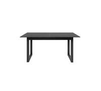 Calicosy - Mesa de comedor rectangular extensible efecto pizarra y antracita L160-200 cm - AUSTIN