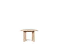 Ferm Living Mesa de comedor Bevel Ø117 cm Roble aceitado blanco