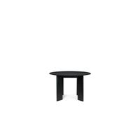 Ferm Living Mesa de comedor Bevel Ø117 cm Haya negra aceitada