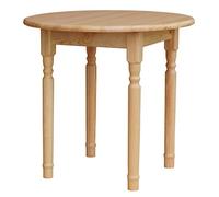 Mesa de comedor redonda de pino, k koma