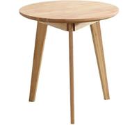 Mesa de comedor redonda, mesa de cocina redonda, mesa de comedor pequeña, mesa de comedor de madera de haya, mesa de cocina, mesa de madera, estilo retro moderno para el comedor