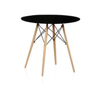 Mesa de comedor redonda Tower Black
