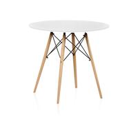 Mesa de comedor redonda Tower White
