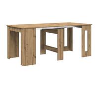 vidaXL Mesa de comedor estilo rústico, roble artesanal, 180 x 85 x 75 cm, material de madera