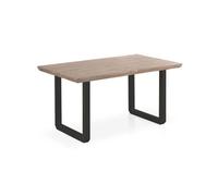 duehome - Mesa de comedor Roma Honey oak - black