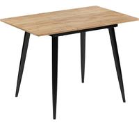 Mesa de comedor Vicco Beaver Roble dorado/Negro 80-110 x 70 cm Extensible, Model 51773