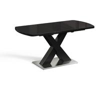 Mesa de comedor Vicco Chinto Negro 120-160 x 80 cm Extensible, Model 51272