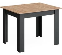 Mesa de comedor Vicco Repose Antracita/Roble dorado 100-140 x 80 cm Extensible, Model 55776