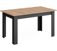 Mesa de comedor Vicco Repose Antracita/Roble dorado 140-180 x 80 cm Extensible, Model 55778