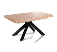 Mesa de comedor Xena extensible forma rectangular 76x160-200-240x90 cm Adec Nordish/black oak 76.00