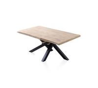 Mesa De Comedor Xena Fit 180 Negro - Roble 180 X 76 X 100 Cm