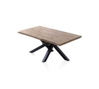duehome - Mesa de comedor Xena Fit 180 Honey oak - black