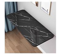 Mesa de comedor y escritorio plegable de pared que ahorra espacio, versátil de grano de piedra negra, banco de trabajo para lavandería y oficina para espacios de vida compactos
